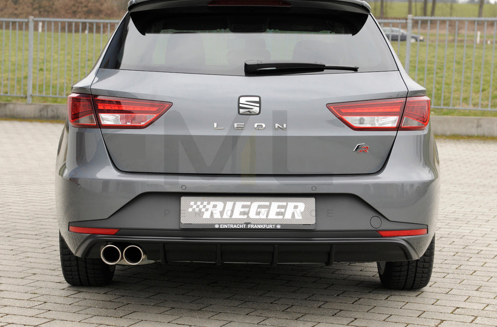 Rieger 00027020 SEAT 5F Leon FR Rear Diffuser 6 | ML Performance UK Car Parts