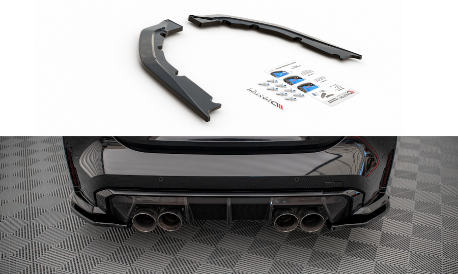 Maxton Design BM-4-G82-M-RSD1T Rear Side Splitters BMW M4 G82 | ML Performance UK Car Parts