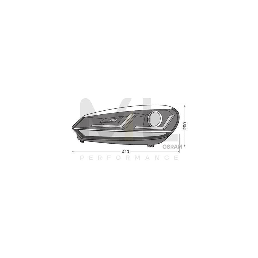 OSRAM LEDriving XENARC headlight LEDHL102-CM Headlight Set for VW GOLF | ML Performance Car Parts