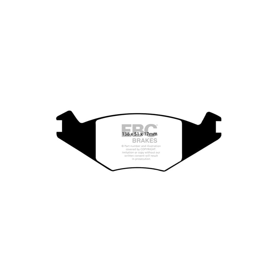 EBC PDKF1762 Seat VW Ultimax Front Brake Pad & Plain Disc Kit 2 | ML Performance UK Car Parts