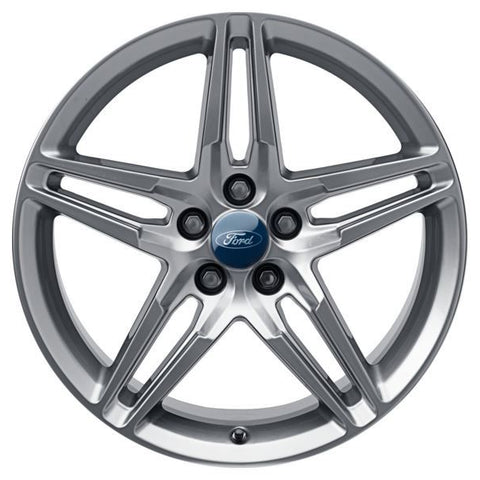 GENUINE FORD 2179552 x4 SET OF 4 MUSTANG ALLOY WHEEL 19" FRONT, 5 X 2-SPOKE DESIGN, FORGED SILVER, 2015 - 2021 | ML Performance UK