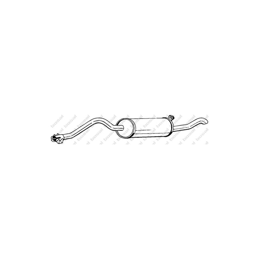 Bosal 115-835 Rear Silencer For Rover Maestro Hatchback