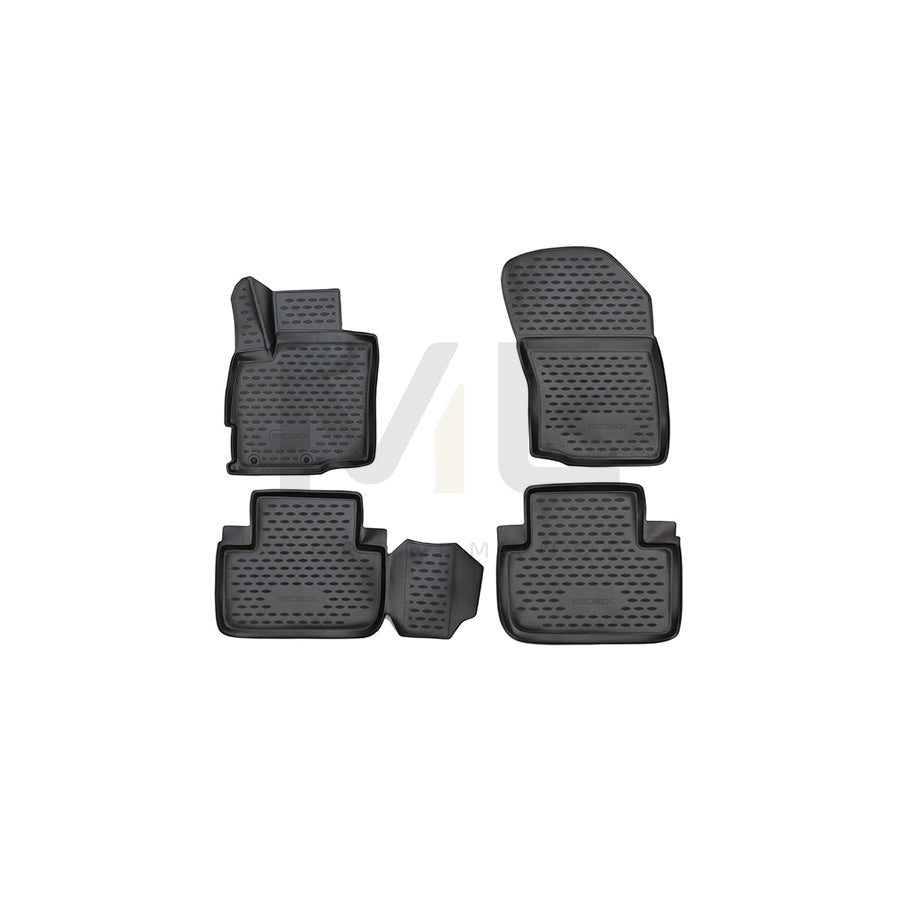 RIDEX Tailored 215A0906 Floor mat set Elastomer, Front and Rear, Quantity: 4, Black | ML Performance Car Parts