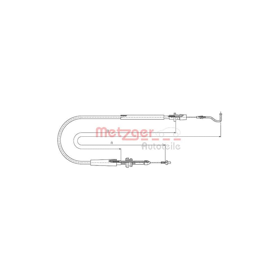 METZGER 11.0636 Throttle Cable for VW TRANSPORTER | ML Performance UK Car Parts