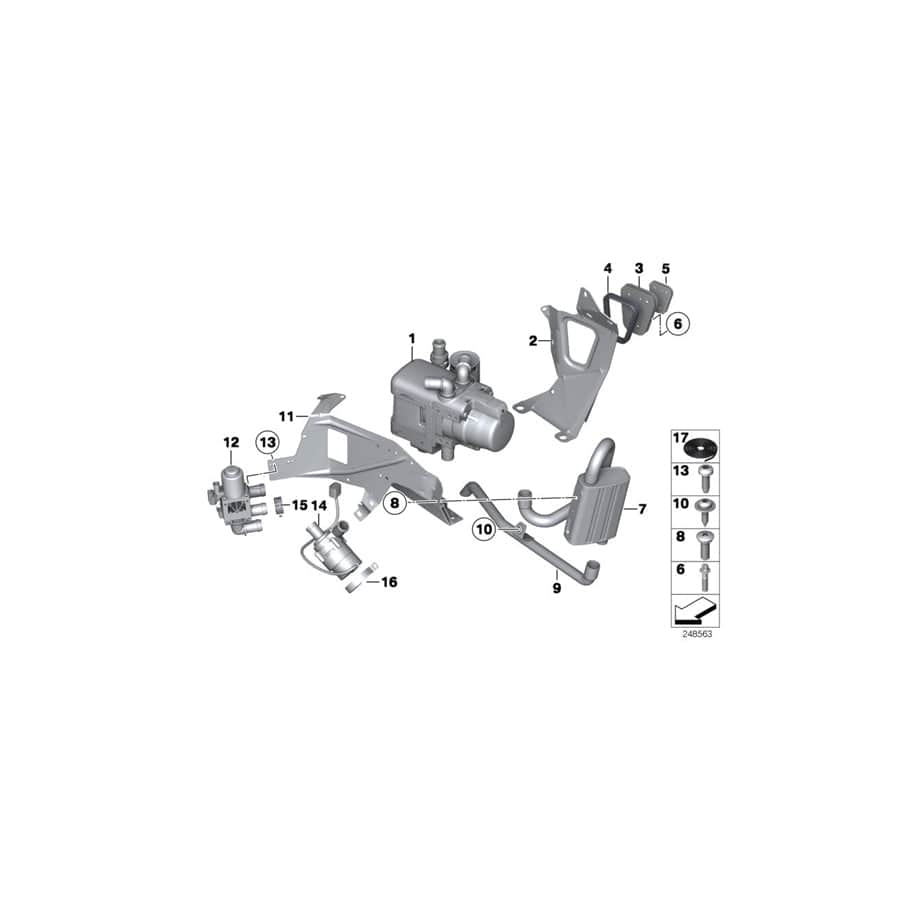 Genuine BMW 64129184364 F02 F13 F12 Bracket For Independent Heater (Inc. M550dX, 760Li & 730i) | ML Performance UK Car Parts