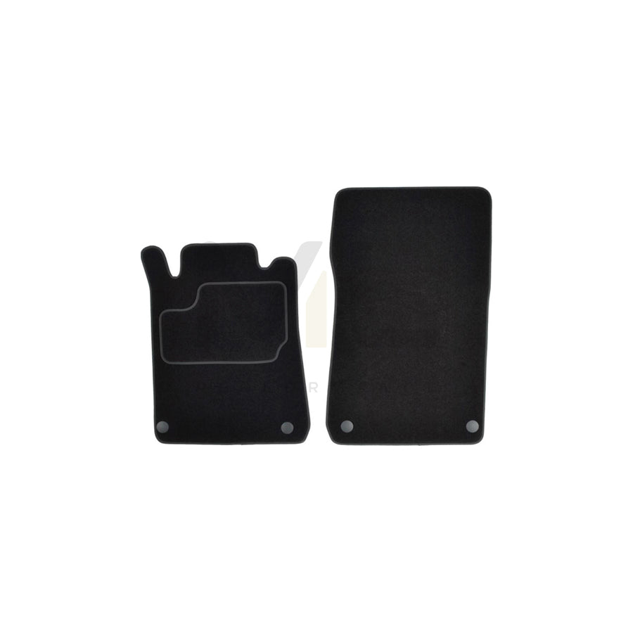 MAMMOOTH A041 MER260 PRM 01 Floor mat set suitable for MERCEDES-BENZ SLK (R170) Textile, Front, Quantity: 2, Black | ML Performance Car Parts