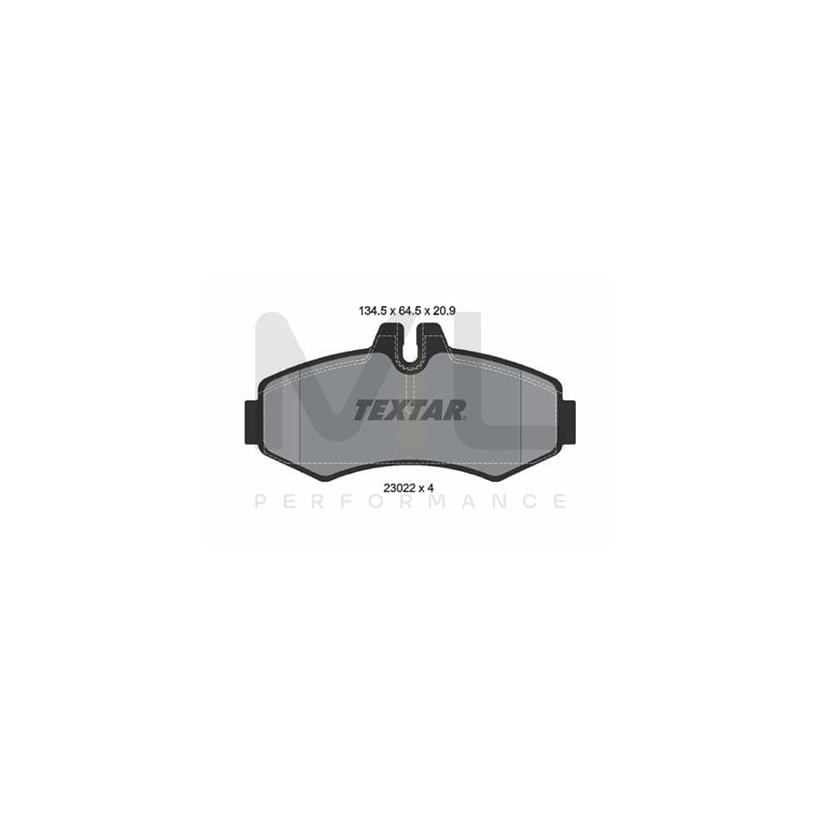 TEXTAR 2302201 Brake pad set prepared for wear indicator | ML Performance Car Parts