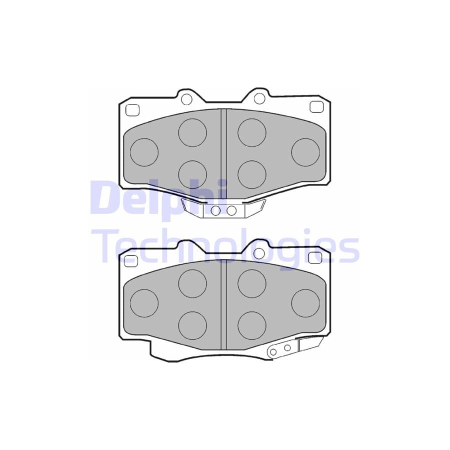 Delphi Lp854 Brake Pad Set