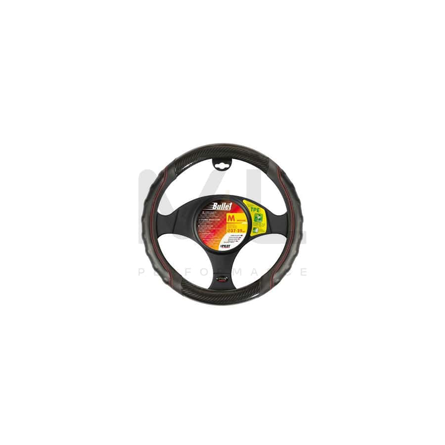 PILOT Bullet 32975 Steering wheel cover Ø: 37-39cm, Leatherette, TPE (thermoplastic elastomer) | ML Performance Car Parts