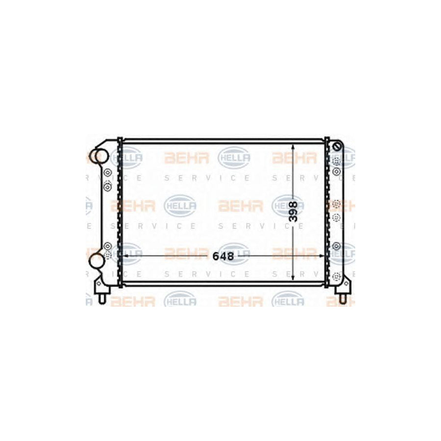 Hella 8MK 376 767-691 Engine Radiator For Fiat Doblo