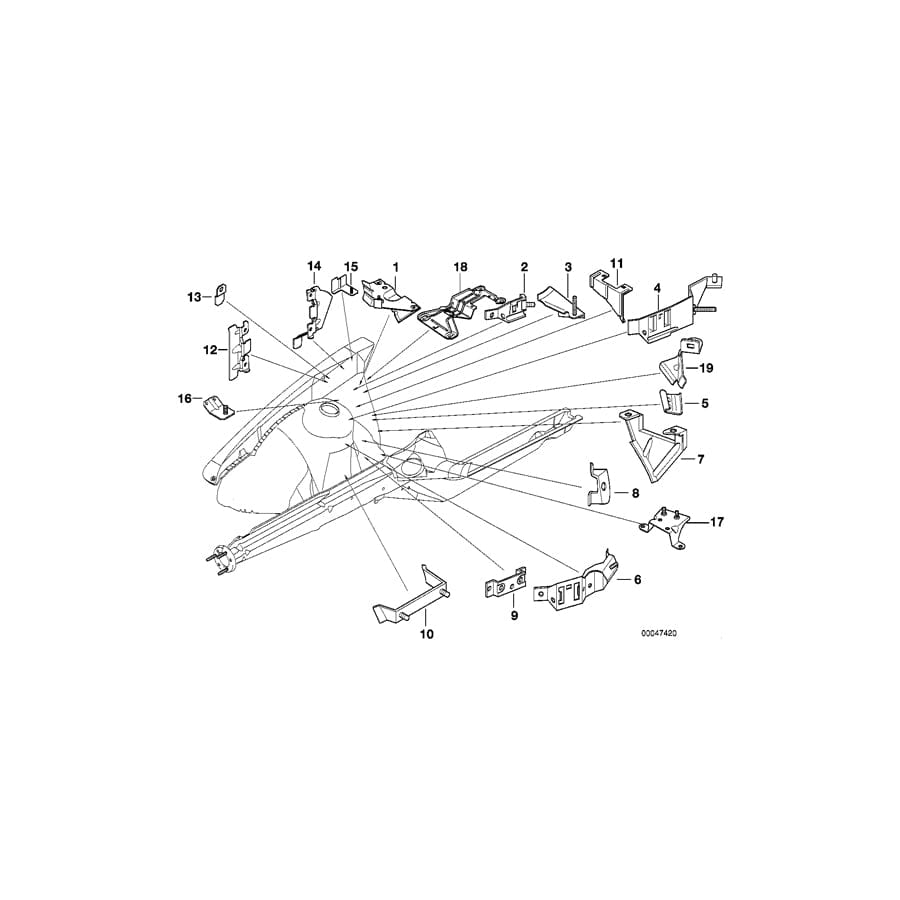 Genuine BMW 41148398191 E36 Console F Battery Carrier (Inc. Z3 2.8, Z3 3.0i & Z3 M) | ML Performance UK Car Parts