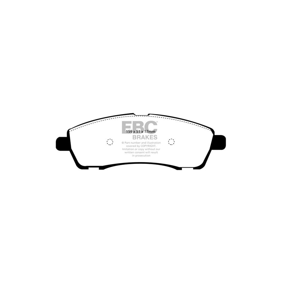 EBC PD13KR187 Ford Excursion Yellowstuff Rear Brake Pad & GD Disc Kit 2 | ML Performance UK Car Parts