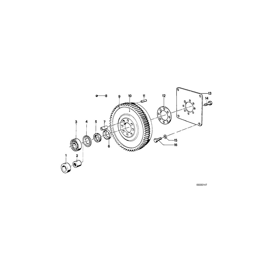 Genuine BMW 24401205540 E23 E24 E28 Driving Plate 3HP22 (Inc. 3.3Li, 528i & 745i) | ML Performance UK Car Parts