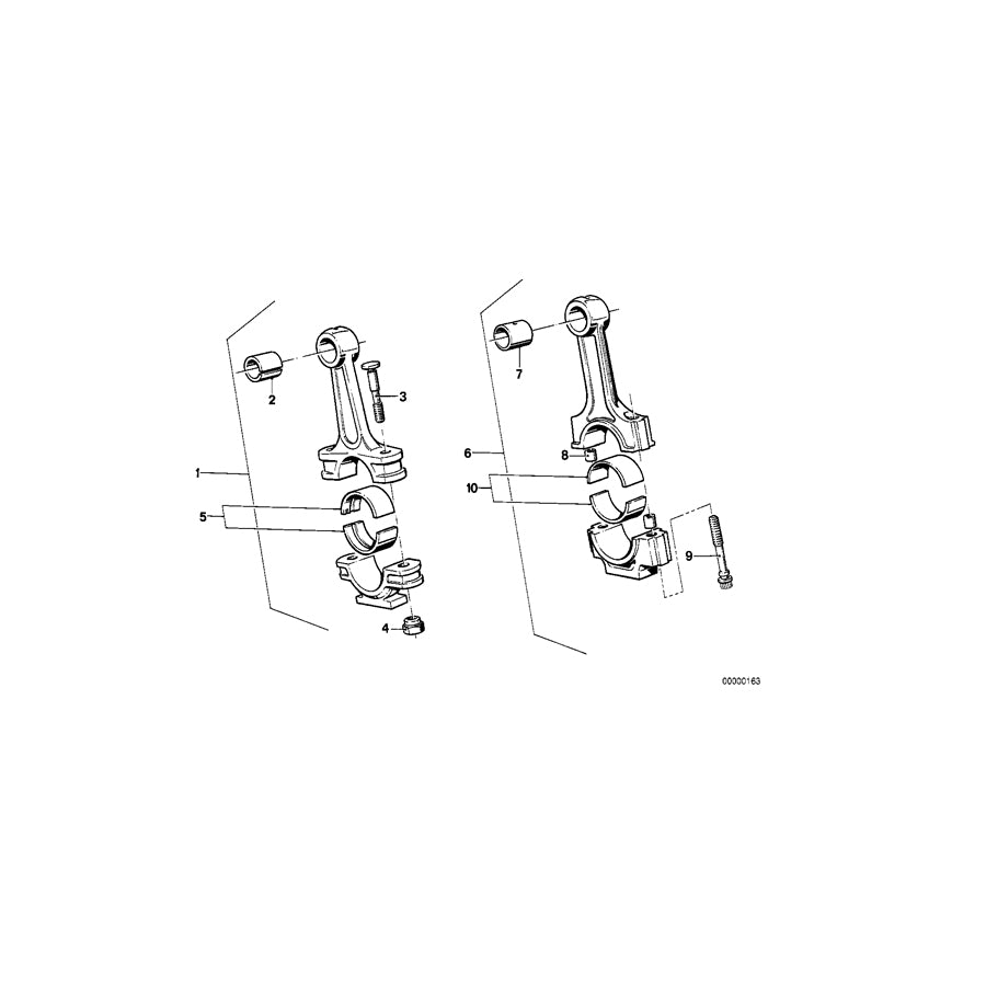 Genuine BMW 11241278194 E28 E12 E21 Connecting Rod L=130MM (Inc. 320, 525e & 520) | ML Performance UK Car Parts