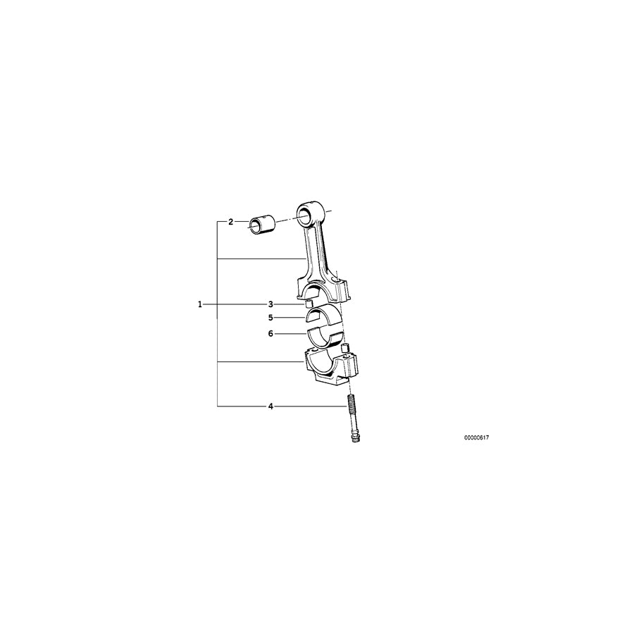 Genuine BMW 11241275687 E30 E34 E28 Set Connecting Rod (Inc. 324td, 524td & 324d) | ML Performance UK Car Parts