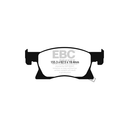 EBC DP22267 Opel Vauxhall Astra K Greenstuff Front Brake Pads - TRW Caliper 2 | ML Performance UK Car Parts