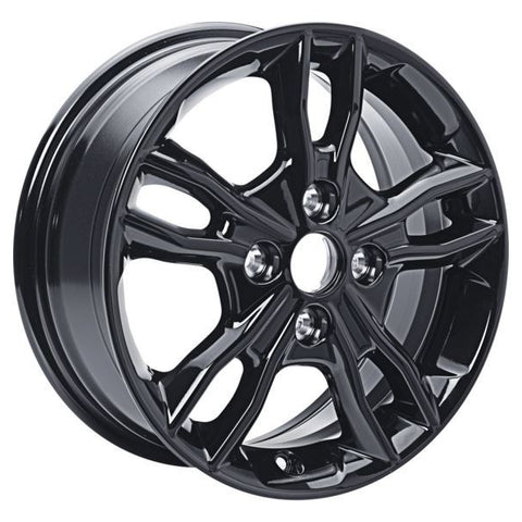 GENUINE FORD 2237414 x4 SET OF 4 KA+ - FIESTA ALLOY WHEEL 15" 5 X 2-SPOKE DESIGN, PANTHER BLACK, 2012 - 2021 | ML Performance UK