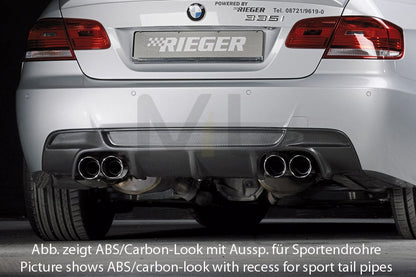 Rieger 00053460 BMW 3 Series E92 E93 Rear Diffuser 1 | ML Performance UK Car Parts