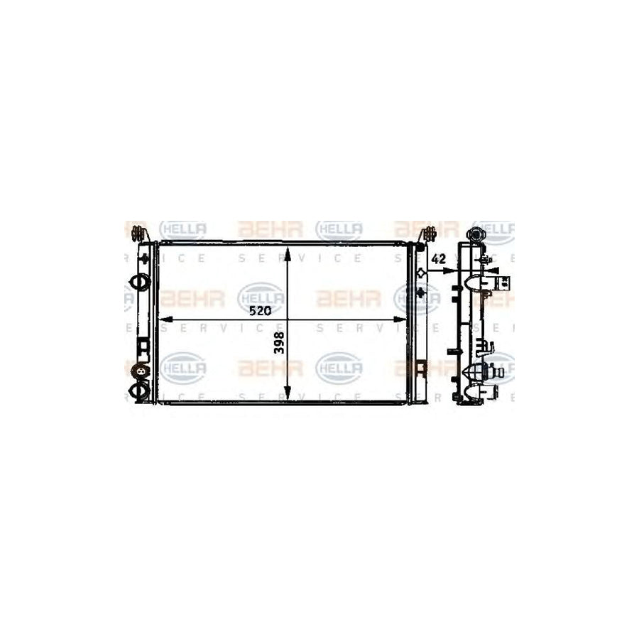 Hella 8MK 376 720-574 Engine Radiator