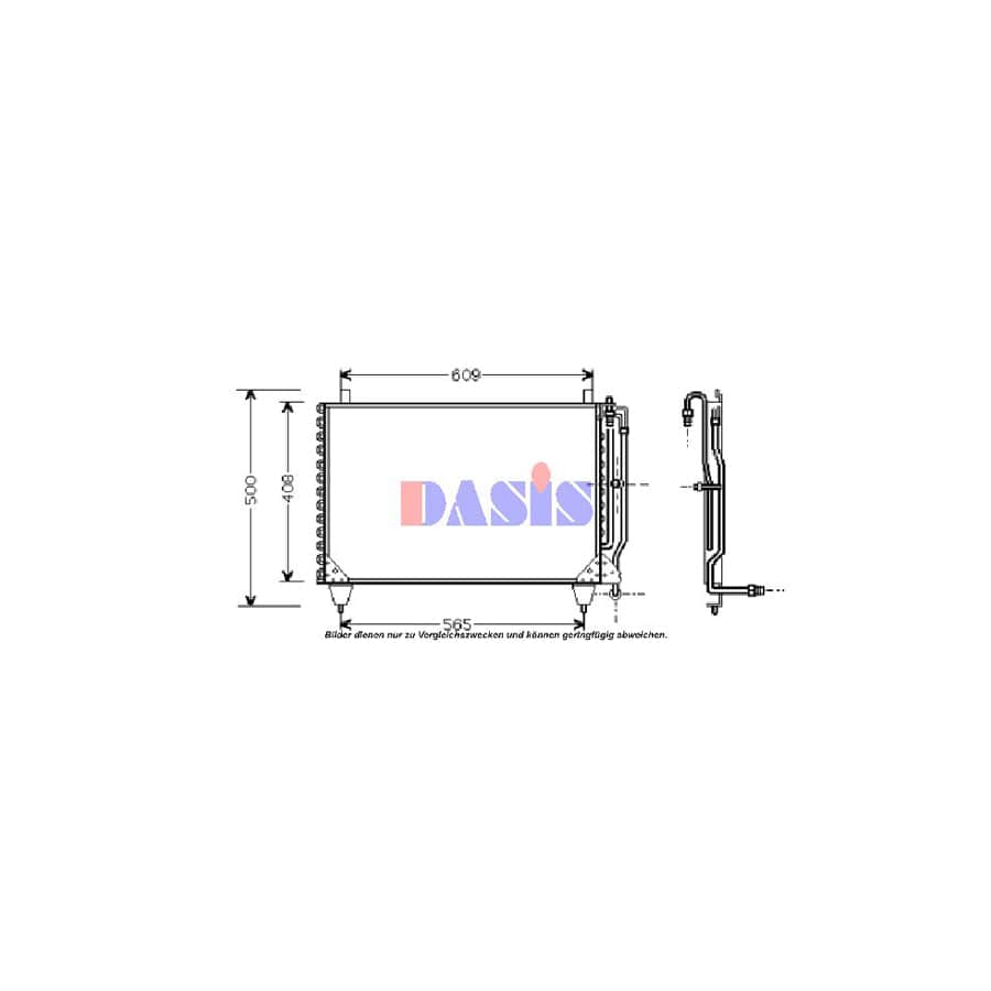 AKS Dasis 122810N Air Conditioning Condenser Suitable For Mercedes-Benz S-Class | ML Performance UK