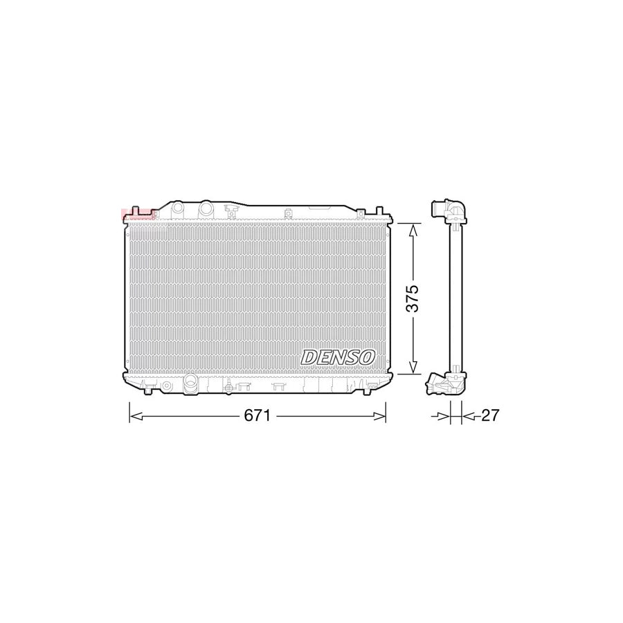 Denso DRM40029 Drm40029 Engine Radiator For Honda Civic | ML Performance UK