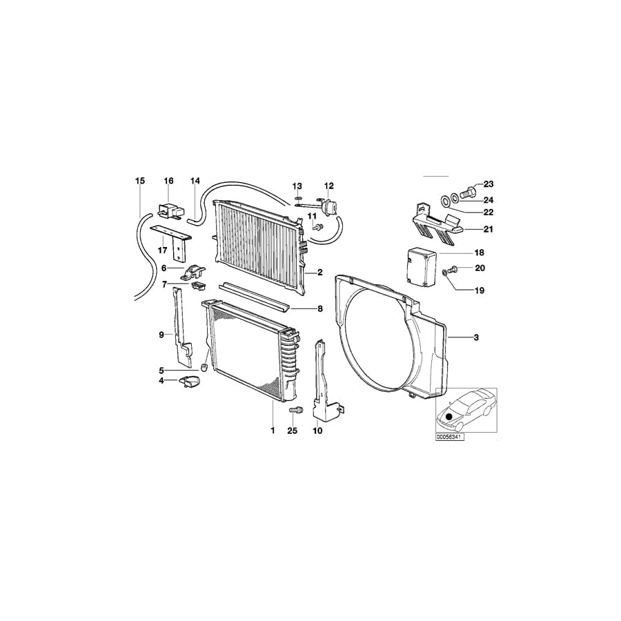 Genuine BMW 11712244623 E34 Bracket Frame (Inc. 525tds) | ML Performance UK Car Parts