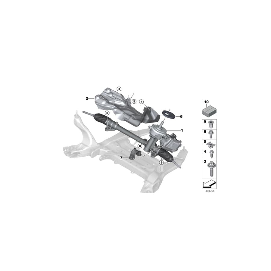 Genuine BMW 32106892346 F48 F39 Exch. Steering Box, Electr. (Inc. X2 20dX, X1 16d & X2 25iX) | ML Performance UK Car Parts