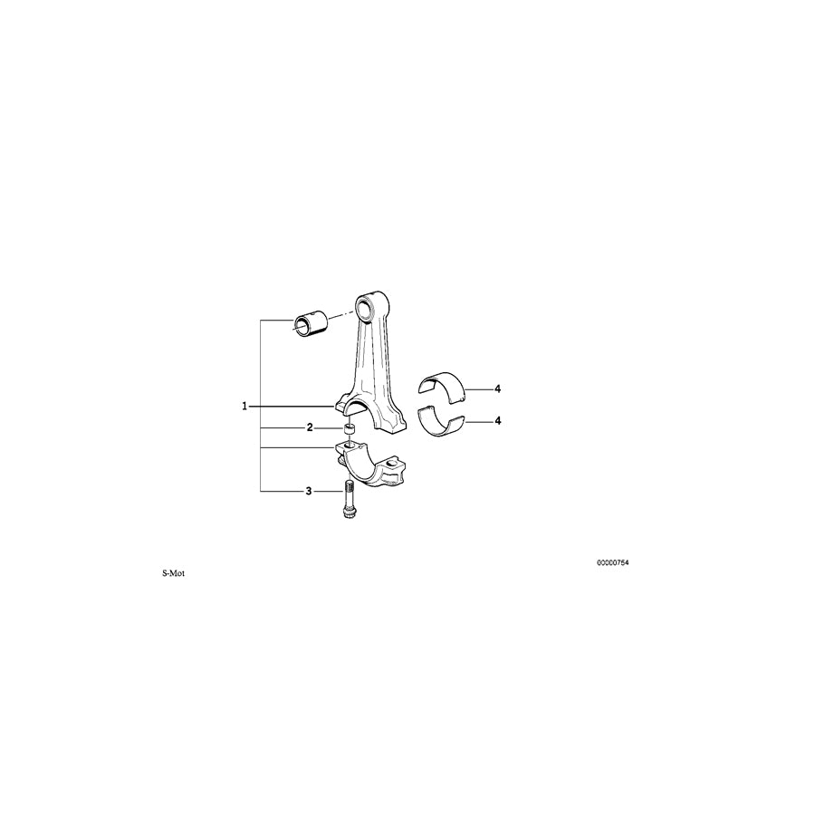 Genuine BMW 11241406582 E36 Set Connecting Rod (Inc. Z3 M, E36 M3 Gr.N & M3) | ML Performance UK Car Parts