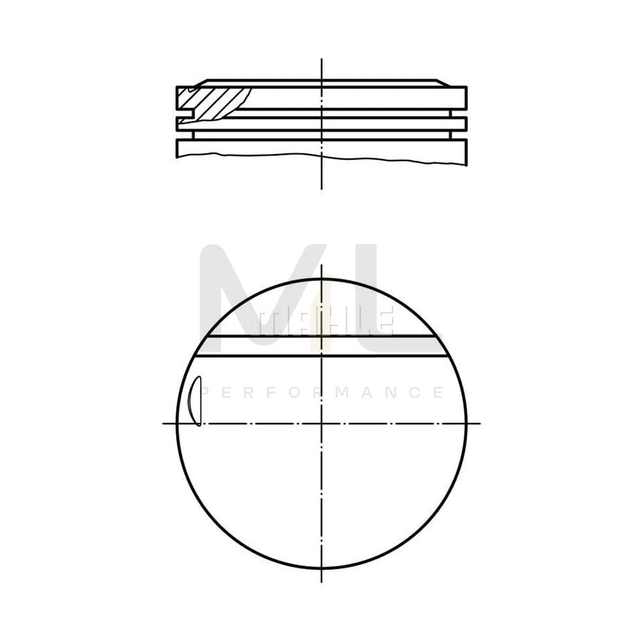 MAHLE ORIGINAL 002 16 02 Piston 90,0 mm | ML Performance Car Parts