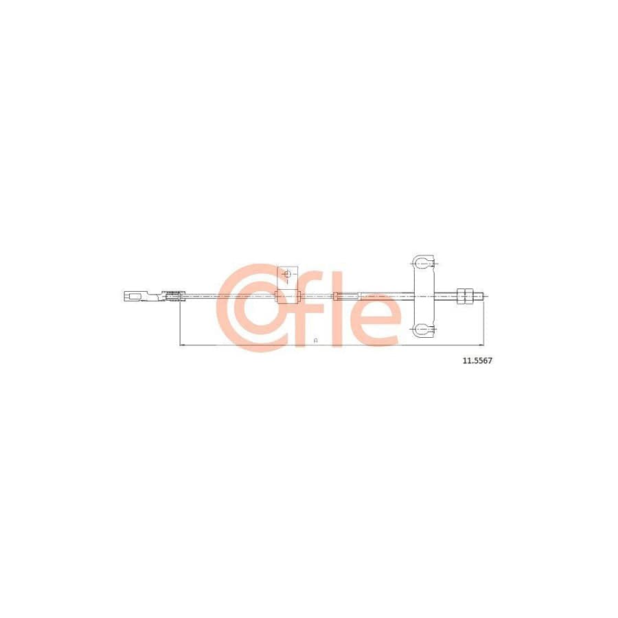 Cofle 11.5567 Hand Brake Cable For Ford Transit