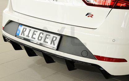 Rieger 00088134 SEAT 5F Leon FR Rear Diffuser 7 | ML Performance UK Car Parts