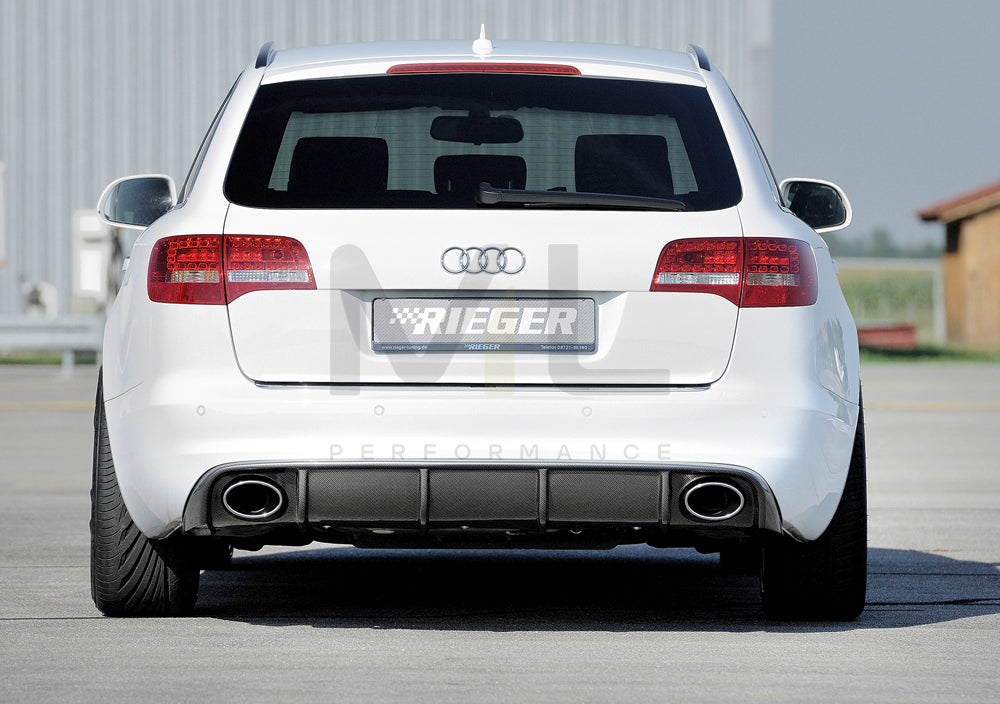 Rieger 00099227 Audi 4F A6 Rear Diffuser 2 | ML Performance UK Car Parts