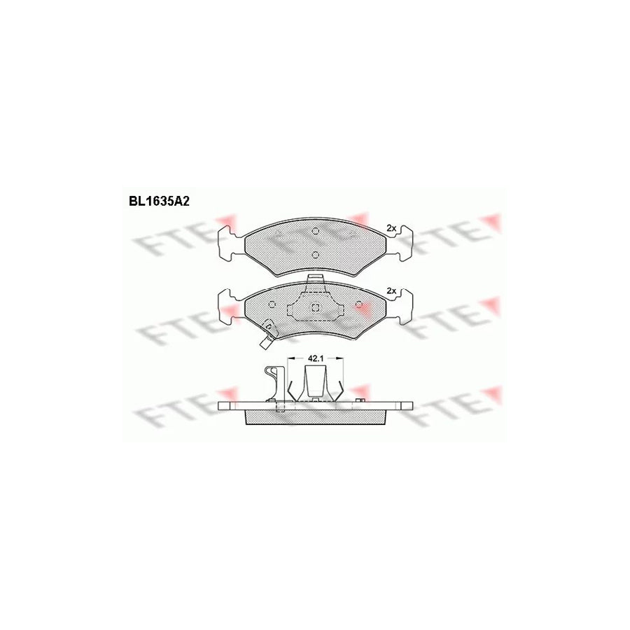 Fte BL1635A2 Brake Pad Set | ML Performance UK Car Parts