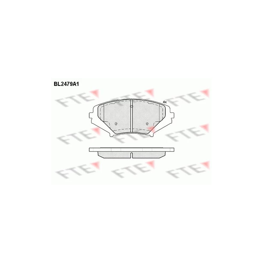 Fte BL2479A1 Brake Pad Set For Mazda Rx-8 (Se, Fe) | ML Performance UK Car Parts