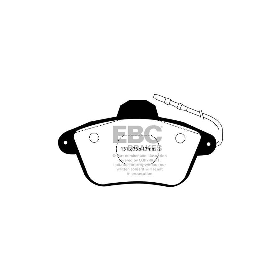 EBC PDKF1591 Peugeot 605 Ultimax Front Brake Pad & Plain Disc Kit - ATE Caliper 2 | ML Performance UK Car Parts