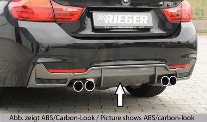 Rieger 00053489 BMW 4 Series F32 F33 F36 Rear Diffuser 1 | ML Performance UK Car Parts