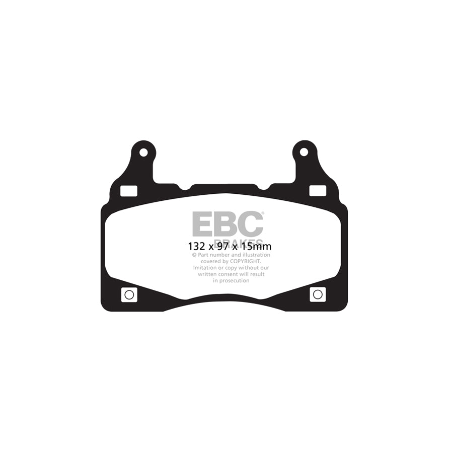 EBC P2DK017Y Chevrolet Camaro Front Kit Yellowstuff Pads & 2-Piece Fully-Floating Discs - Brembo Caliper 2 | ML Performance UK Car Parts