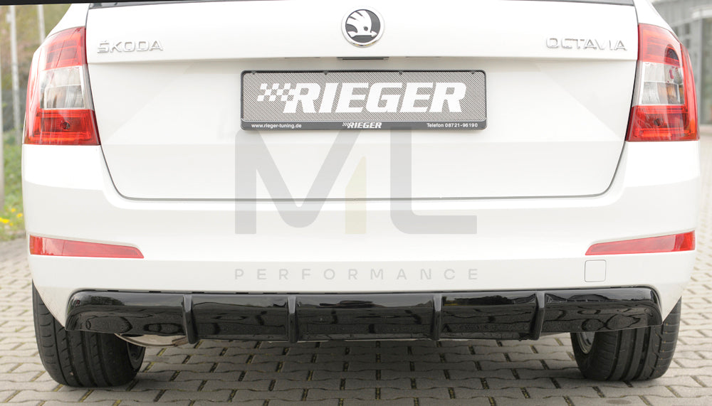 Rieger 00088109 Skoda 5E Octavia Rear Diffuser 5 | ML Performance UK Car Parts