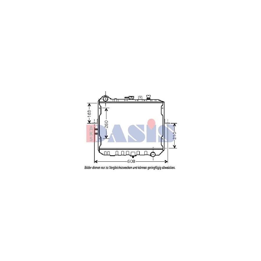 AKS Dasis 510105N Engine Radiator For Kia Besta Van | ML Performance UK