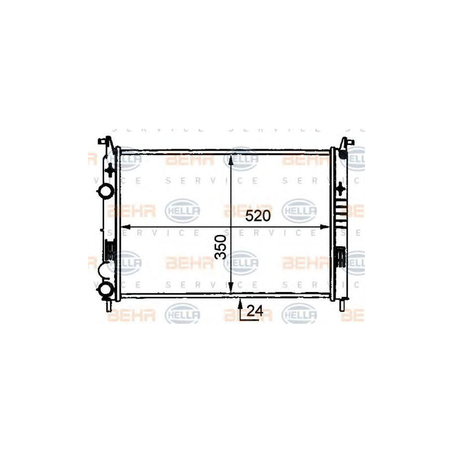 Hella 8MK 376 720-561 Engine Radiator