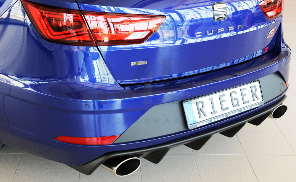 Rieger 00027038 SEAT 5F Leon Cupra Rear Diffuser 8 | ML Performance UK Car Parts