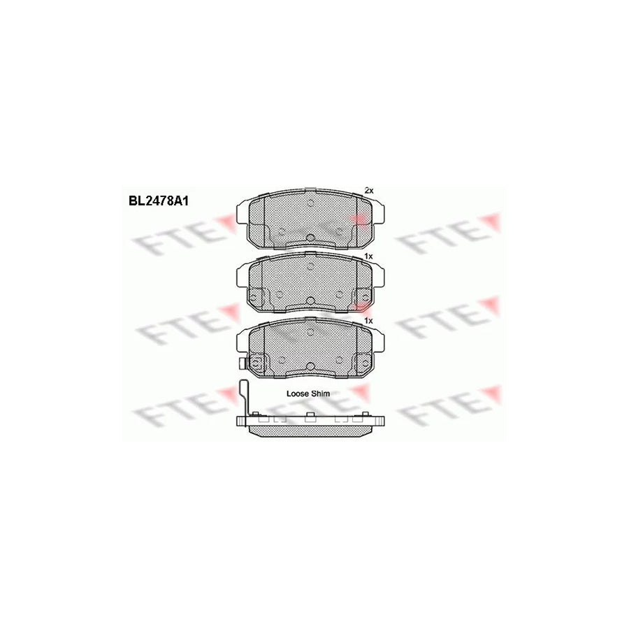 Fte BL2478A1 Brake Pad Set | ML Performance UK Car Parts