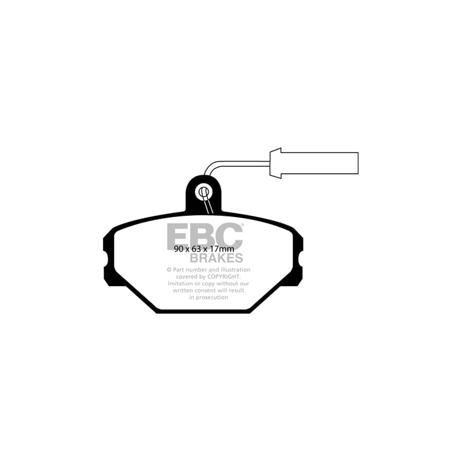 EBC PDKF967 Innocenti Lancia Ultimax Front Brake Pad & Plain Disc Kit (Inc. Mille Clip & Y10) 2 | ML Performance UK Car Parts