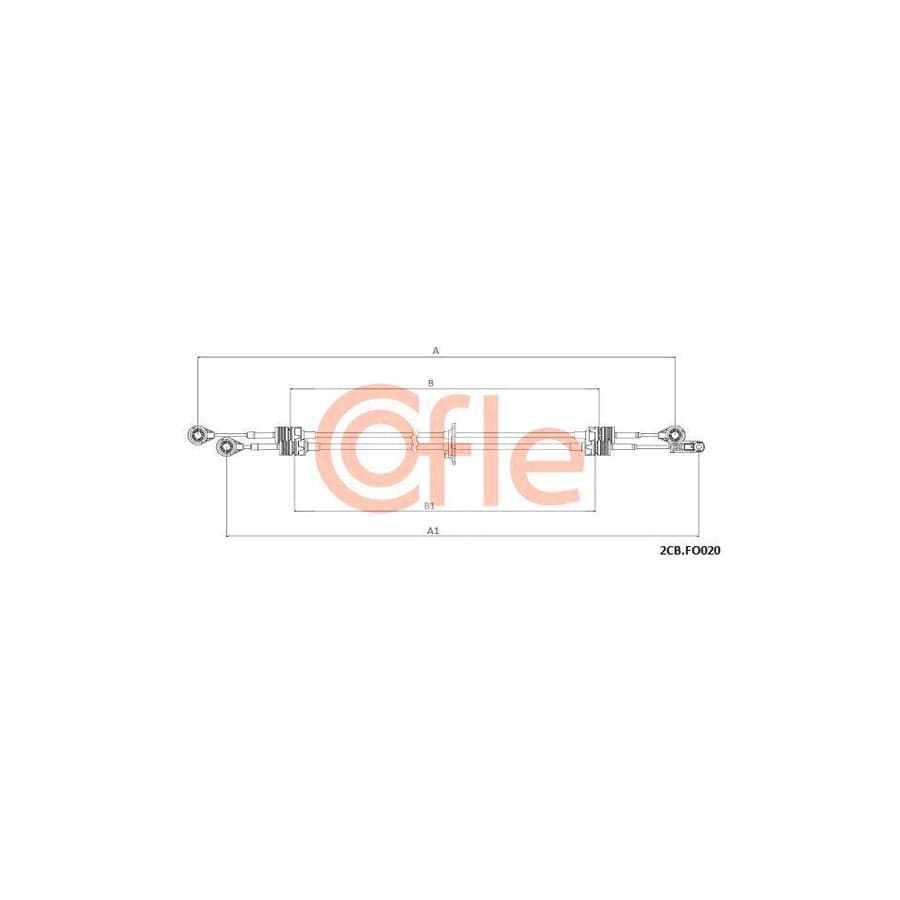 Cofle 2Cb.Fo020 Cable, Manual Transmission For Ford Transit