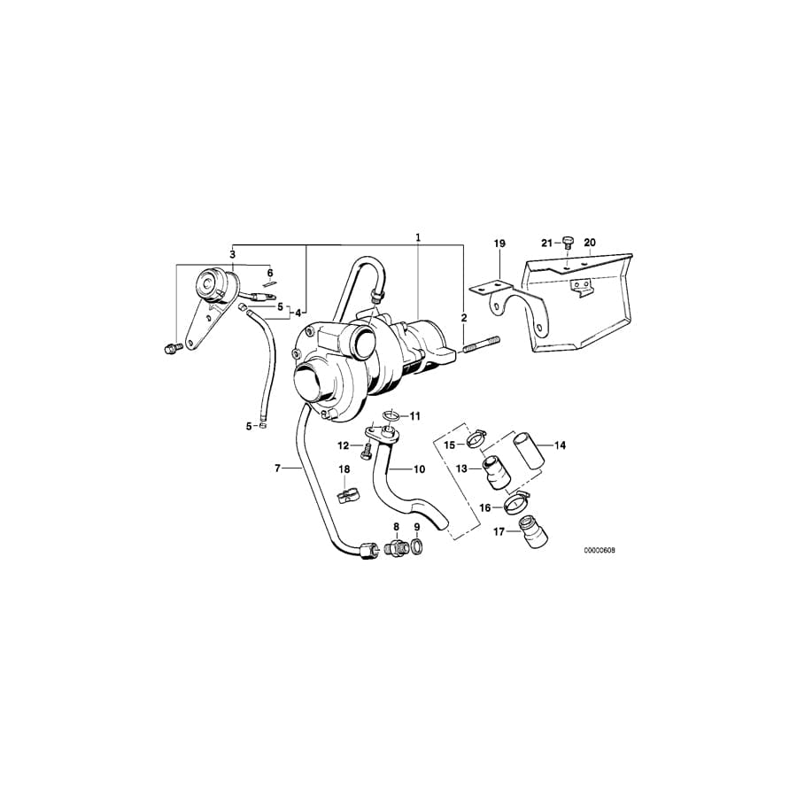 Genuine BMW 11712242824 E34 Holder, Heat Protection Sheet (Inc. 524td, 525tds & 525td) | ML Performance UK Car Parts