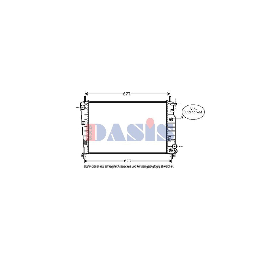 AKS Dasis 390010T Engine Radiator | ML Performance UK