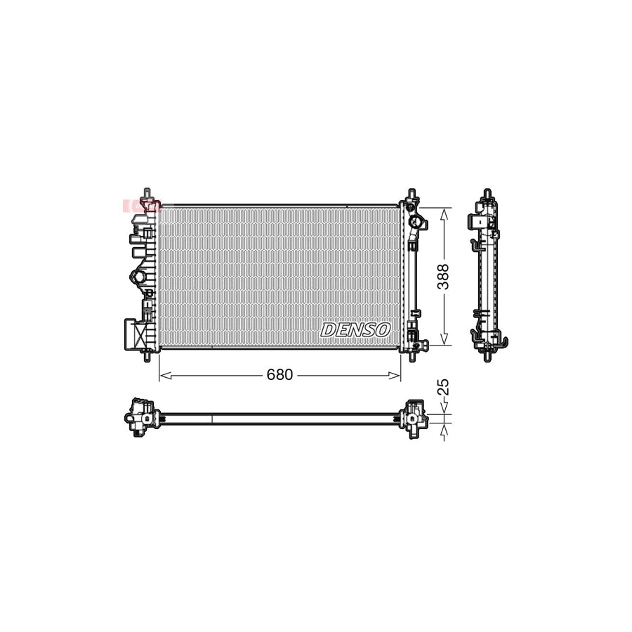 Denso DRM20107 Drm20107 Engine Radiator For Opel Insignia | ML Performance UK