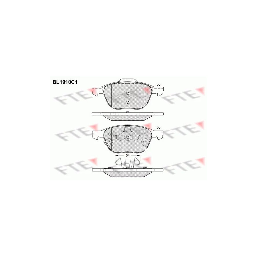 Fte 9011082 Brake Pad Set | ML Performance UK Car Parts