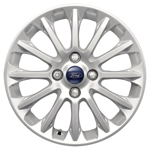 GENUINE FORD 2237412 x4 SET OF 4 FIESTA ALLOY WHEEL 16" 12-SPOKE VERVE DESIGN, SPARKLE SILVER 11/2012 - 06/2017 | ML Performance UK