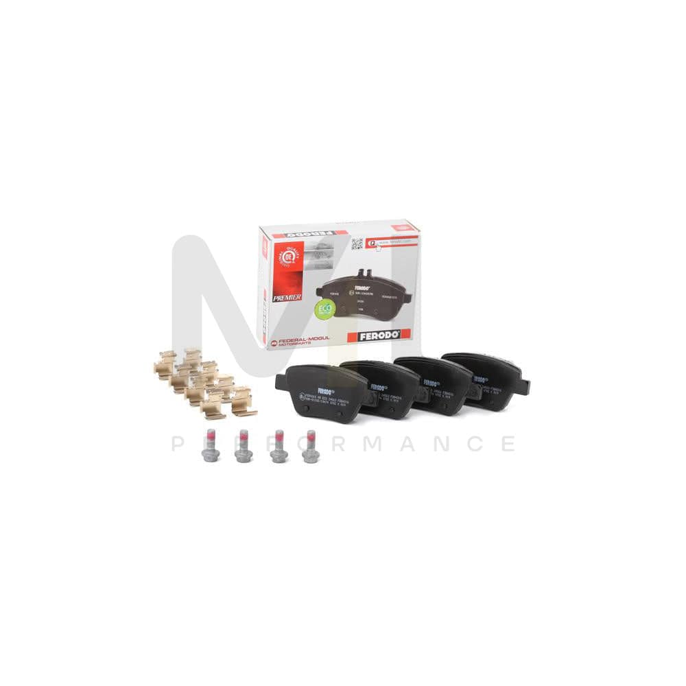 Ferodo Premier Eco Friction Fdb1976 Brake Pad Set Incl. Wear Warning Contact, With Brake Caliper Screws, With Piston Clip, With Accessories | ML Performance Car Parts